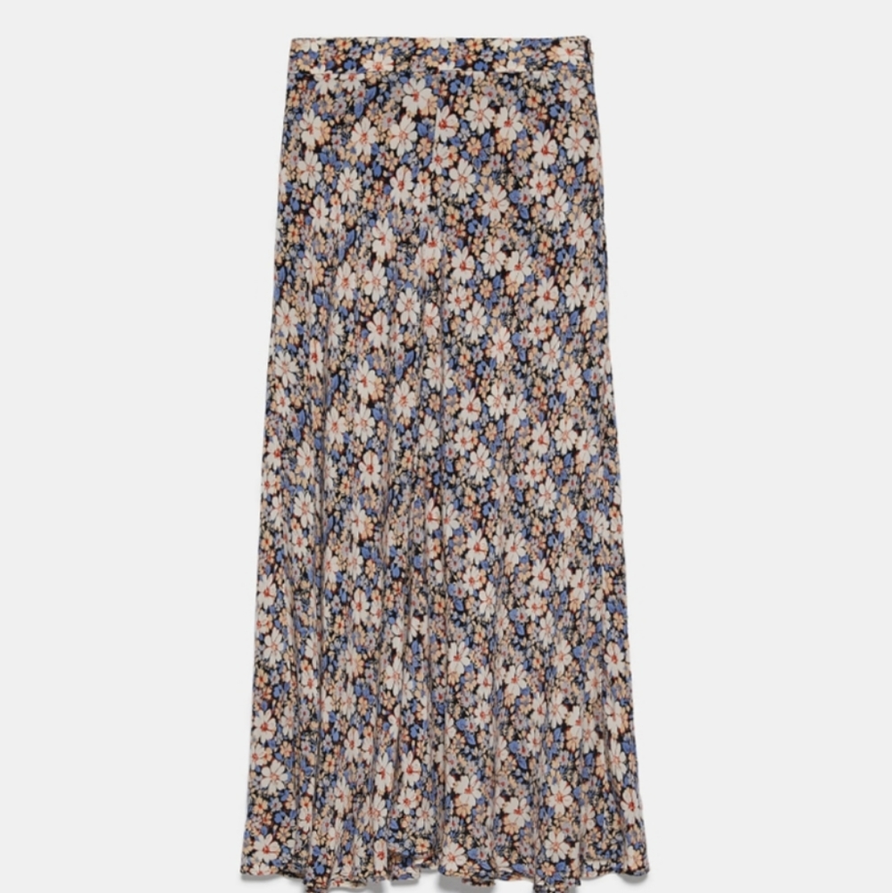 BNWT! ZARA MIDI SKIRT - Picture 2 of 7
